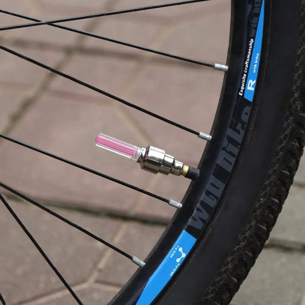 LED Bicycle Valve Light for Night Riding Safety Peaceful Pleasures Health and Wellness