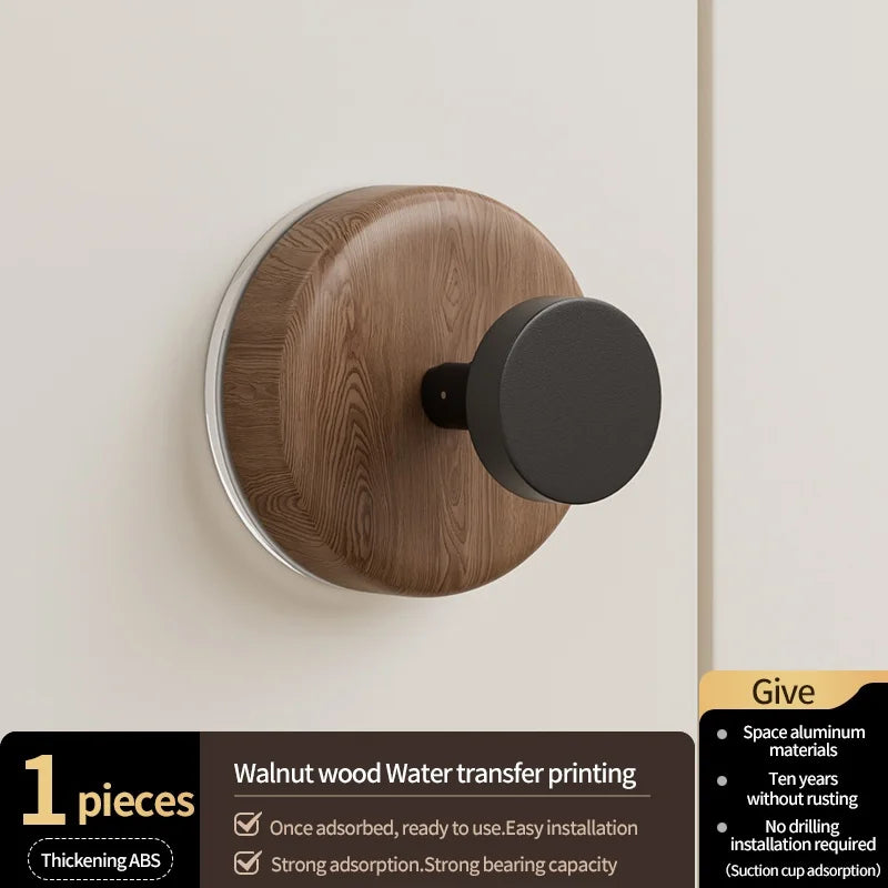 No-Drill Suction Cup Wall Hooks | Bathroom & Kitchen (1–3 Hooks)