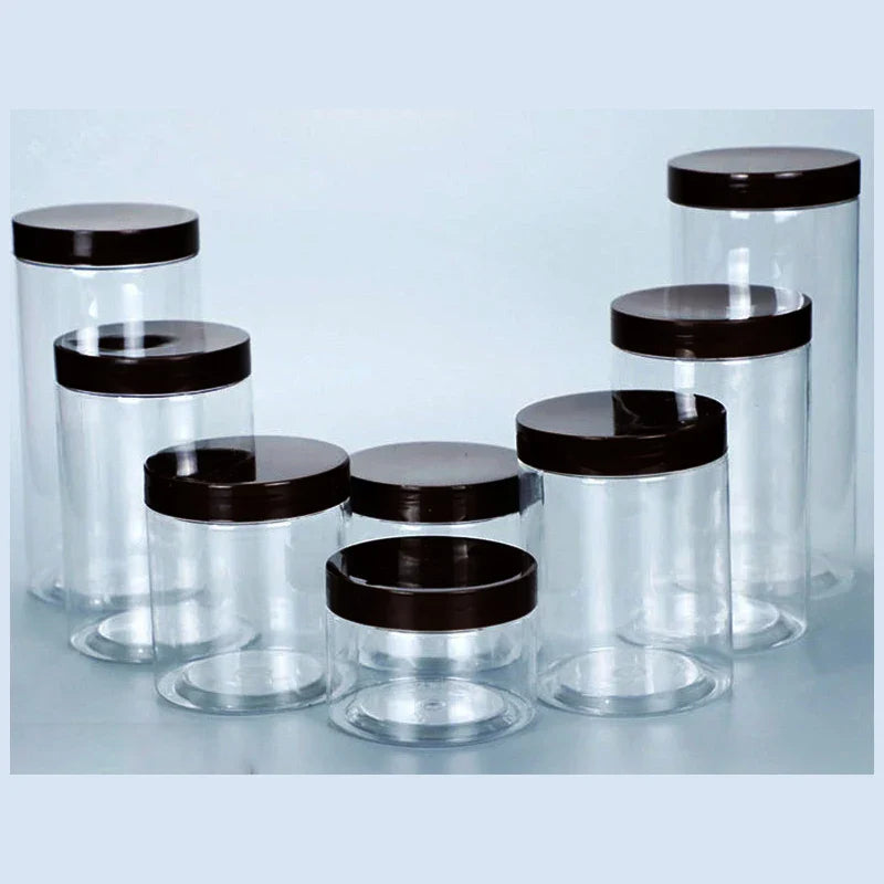 PET Clear Sealed Food Storage Jar – Wide Mouth Airtight Container