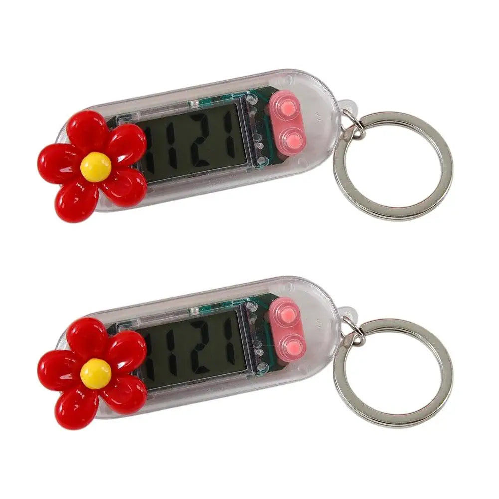 Cute Cartoon Keychain Digital Watch | Mini Silent Stopwatch