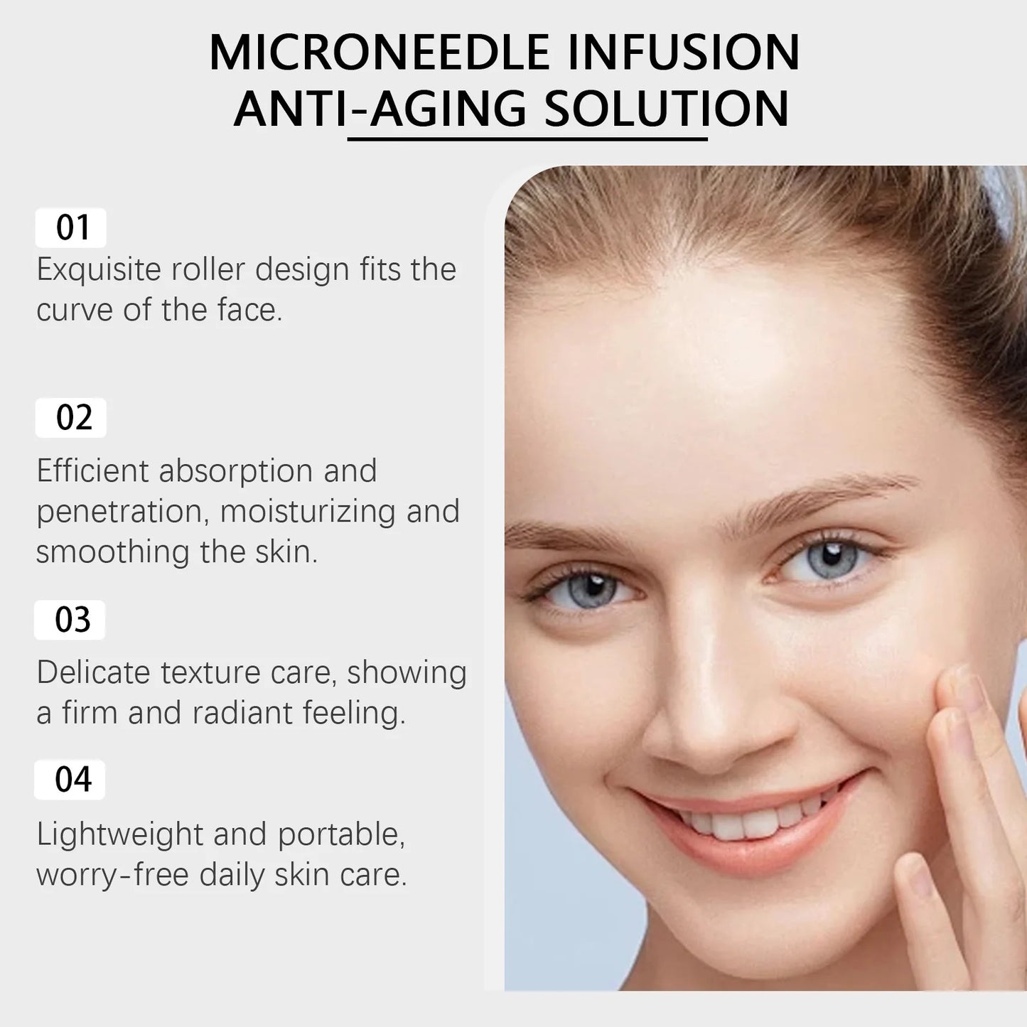 Microneedle Roller & Anti-Aging Serum Set – Hydrate & Firm
