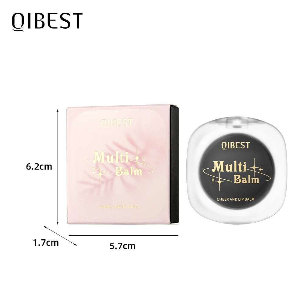 QIBEST 3-In-1 Color Changing Lipstick Moisturizing Face Blusher Natural Cheek Tint Black Lip Balm Gel Lasting Makeup For Eyes Peaceful Pleasures Health and Wellness