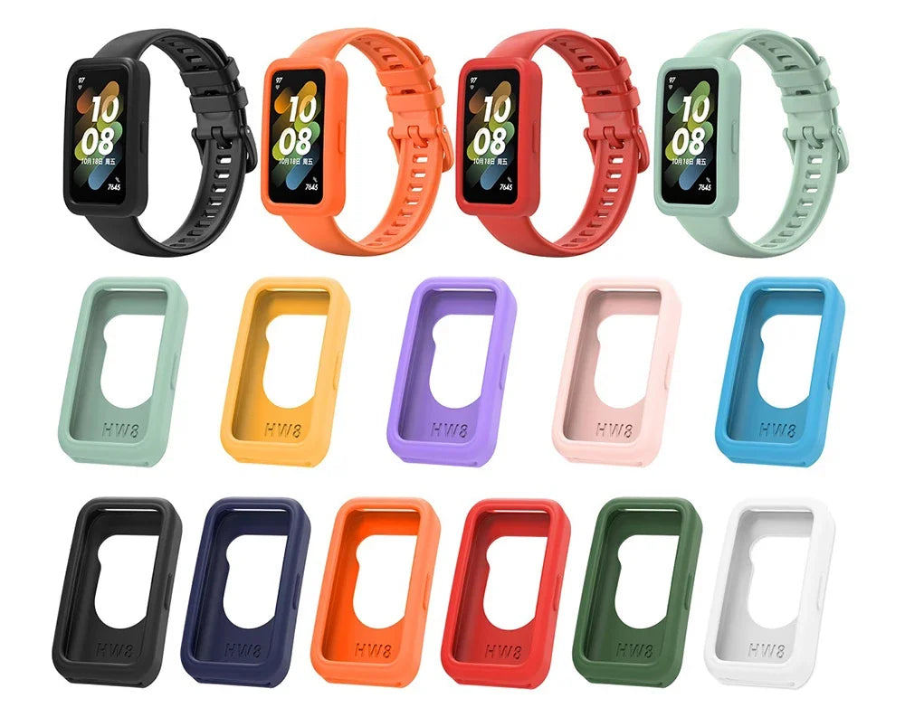 Silicone Strap & Case for Huawei Band 8, 9 & 10 – 19mm Peaceful Pleasures Health and Wellness