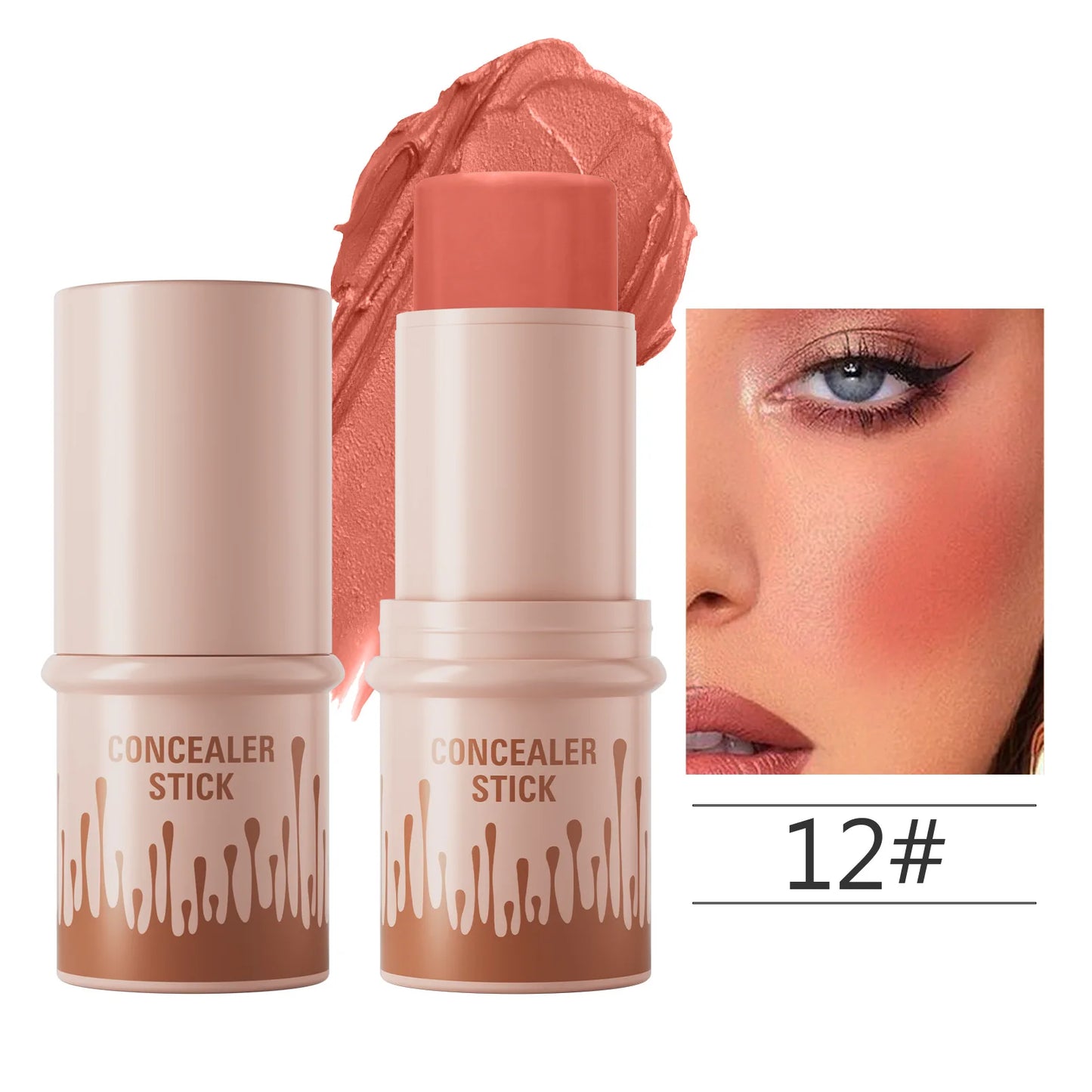 2-in-1 Contour Bronzer & Highlighter Stick | Cream Concealer Pen