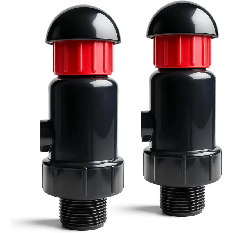 2-Pack Air & Vacuum Relief Valve 3/4 & 1 Inch BS Thread Irrigation