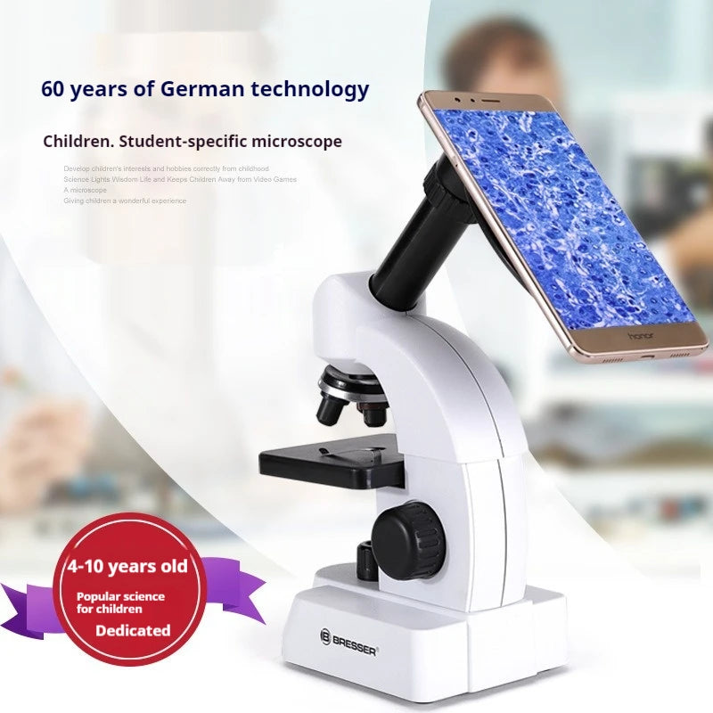 Microscope 800X Children's Optical Microscope Scientific Experiment Teaching Animal and Plant Observation Hd Peaceful Pleasures Health and Wellness
