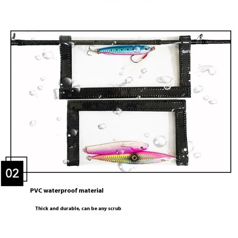 Clear PVC Fishing Lure Wrap Hook Covers 2-Pack (M & L) | JSHANMEI Fishing Lure Cover Peaceful Pleasures Health and Wellness