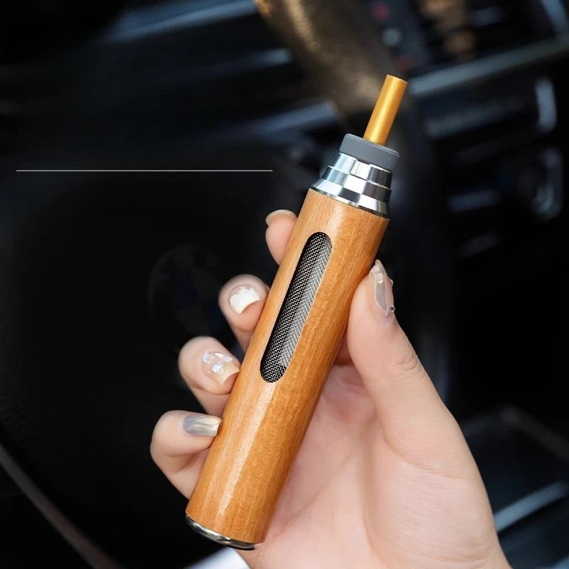 Wooden Car Ashtray – Anti-Ash Smokeless Cigarette Holder