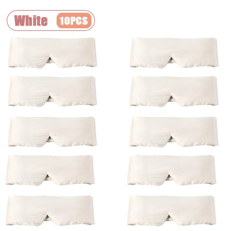 Silk Feel Sleep Mask – Embroidered Floral Light Blocking Eye Cover