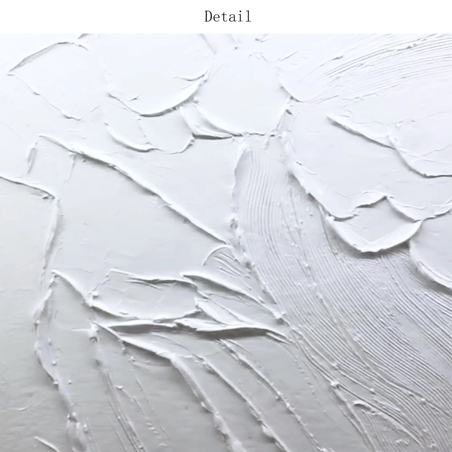 Hand-painted Oil Painting Black and White Modern Minimalist Entrance Three-dimensional Large Floor-to-ceiling Gypsum Painting Peaceful Pleasures Health and Wellness