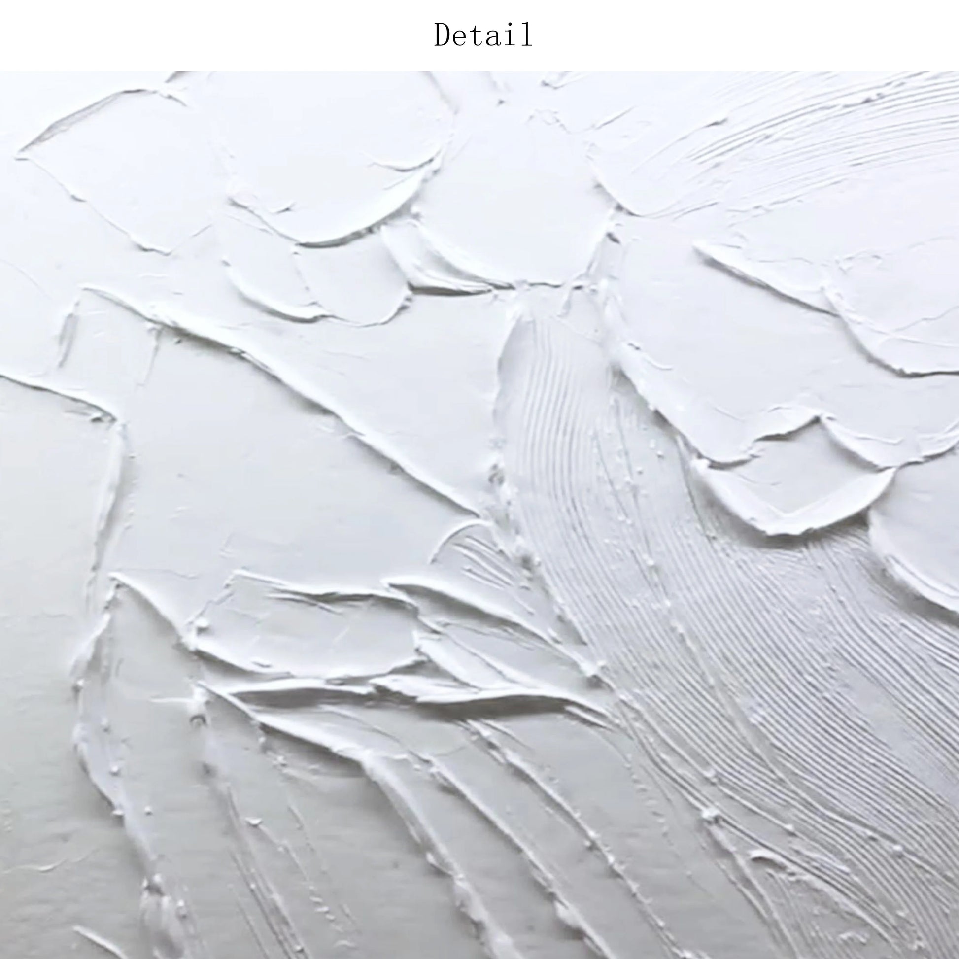 Hand-painted Oil Painting Black and White Modern Minimalist Entrance Three-dimensional Large Floor-to-ceiling Gypsum Painting Peaceful Pleasures Health and Wellness