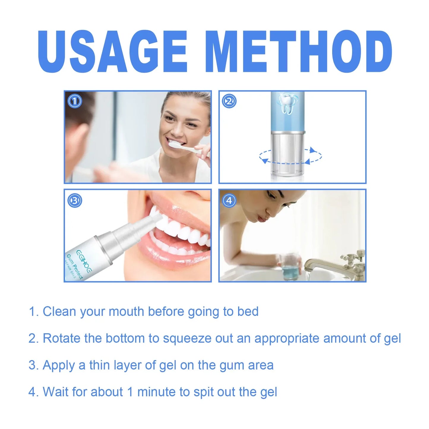 EELHOE Teeth Whitening Gel – Gum Repair & Stain Removal