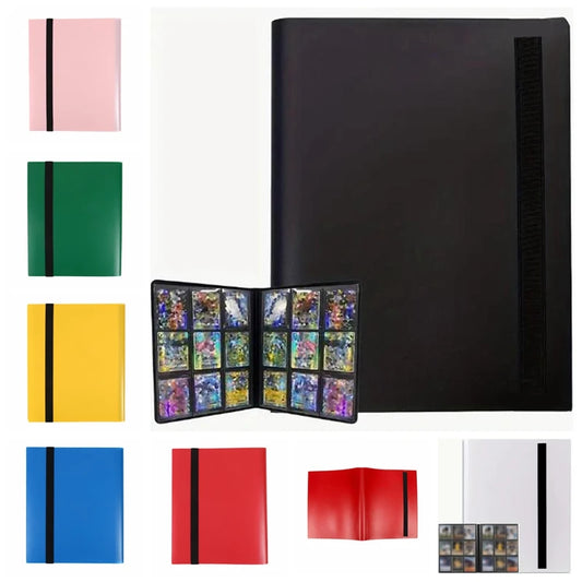 Clear Grid Pocket Album 4/9/12 Slot Organizer for Cards Tickets Portable Mini Photo Book | Multipurpose Storage for Collectibles Peaceful Pleasures Health and Wellness