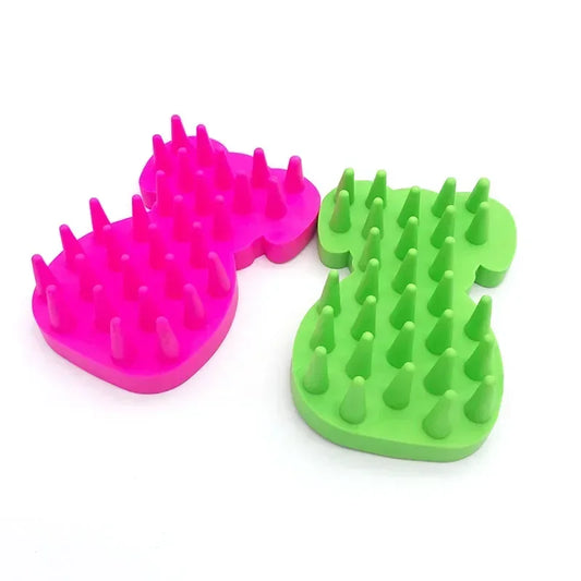 Silicone Pet Grooming Brush – Dog & Cat Massage Bath Comb Pet Grooming Brush Peaceful Pleasures Health and Wellness