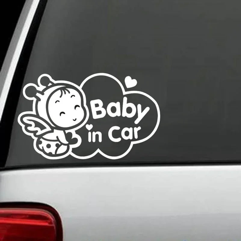 13cm*22cm Baby In Car Baby On Board Decal Motorcycle Funny Truck Hollow Sticker Window Peaceful Pleasures Health and Wellness