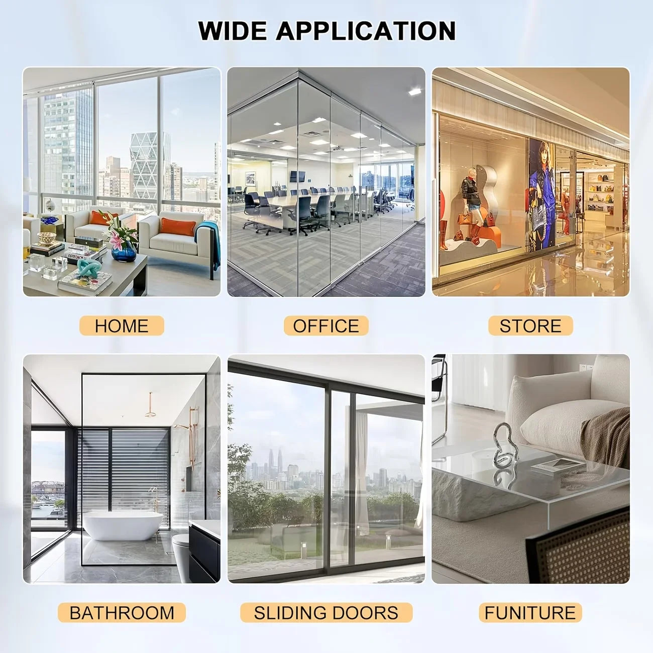 Transparent Safety Window Film – Shatterproof & Scratch Resistant