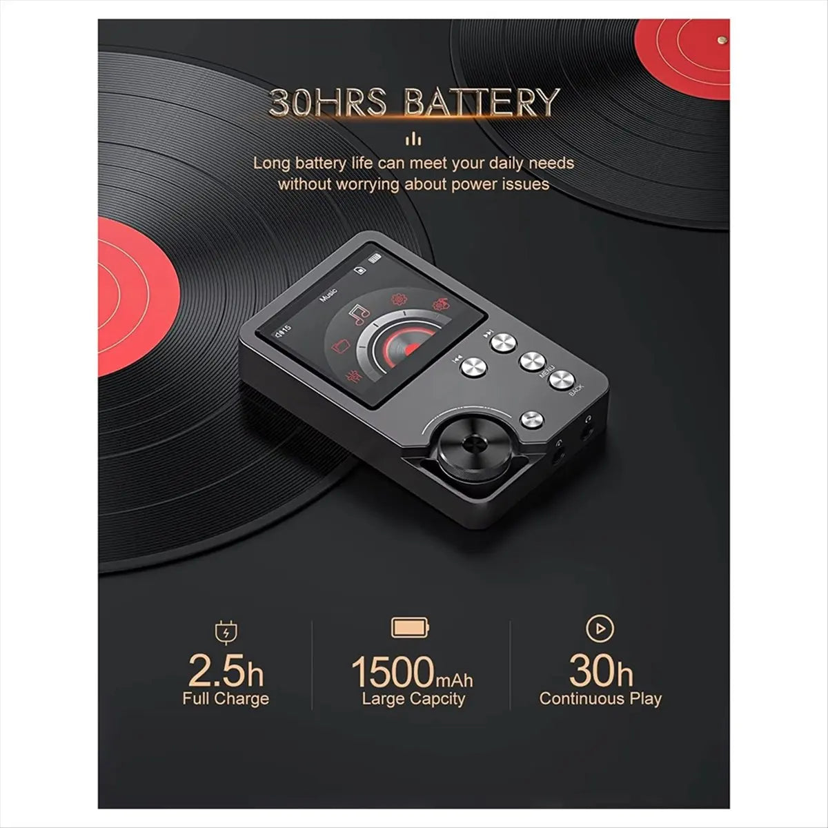 Hi-Fi MP3 Player Lossless DSD Audio + 64GB Memory Card Peaceful Pleasures Health and Wellness