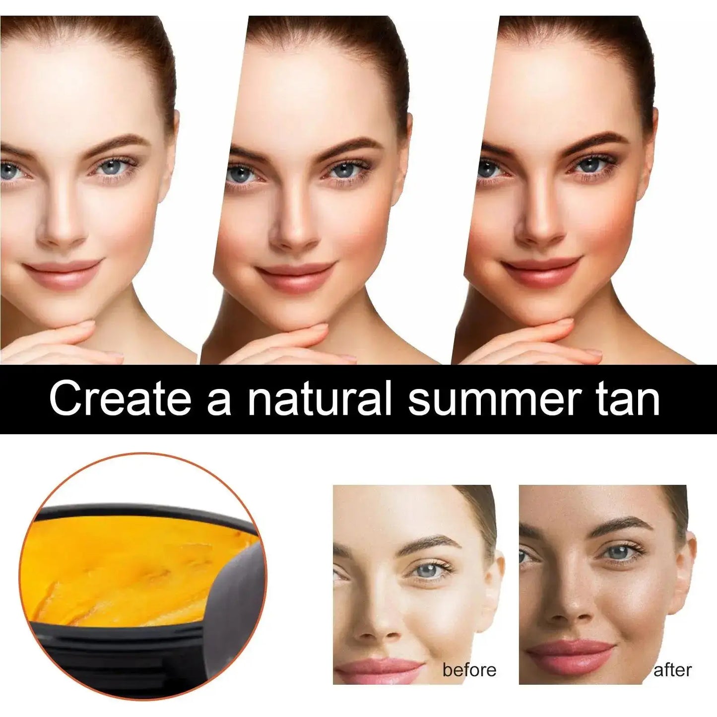 EELHOE Self-Tanning Cream – Natural Bronzer Face & Body