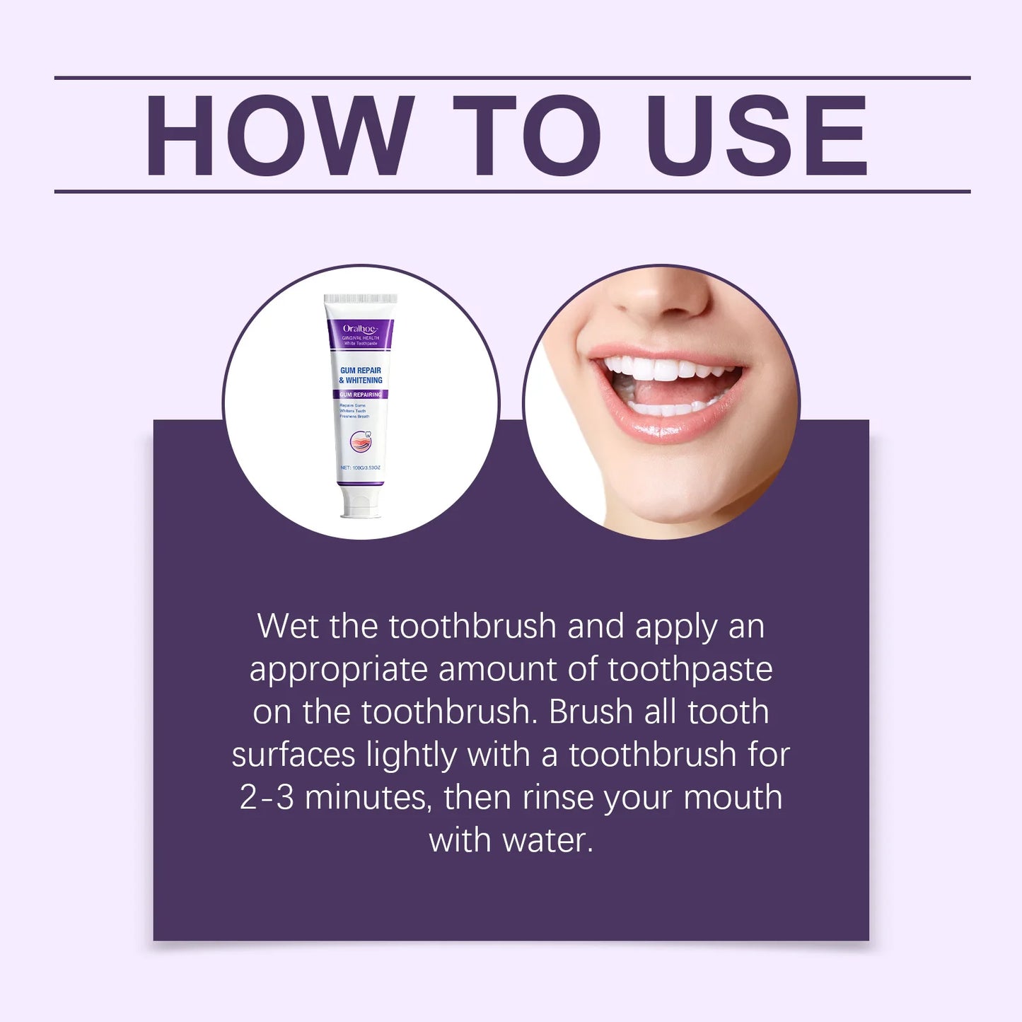 Oralhoe Whitening Toothpaste | Stain Removal & Gum Care 100g
