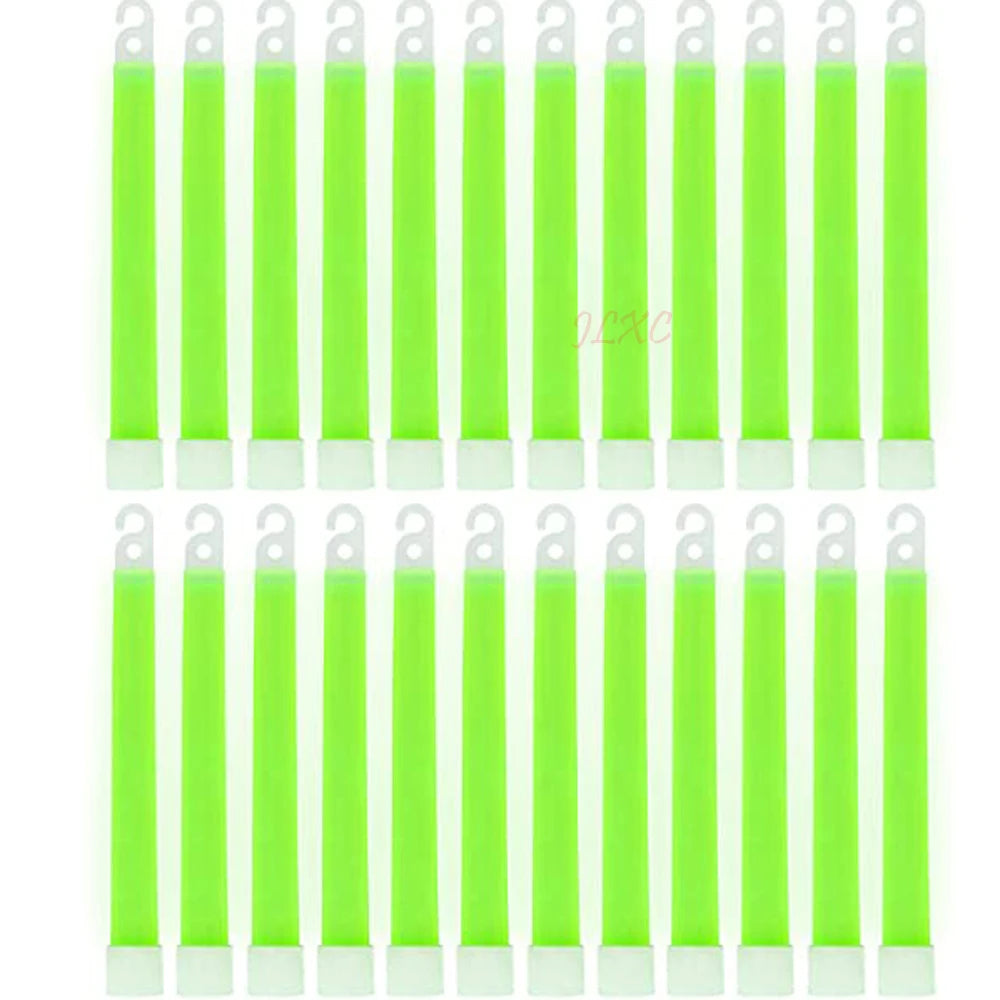 Glow Sticks 6 Inch Fluorescence Light For Hiking Camping Outdoor Emergency Concert Party Light Emergency survival tools Peaceful Pleasures Health and Wellness 50pcs