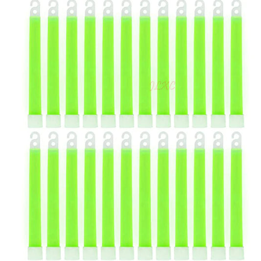 Glow Sticks 6 Inch Fluorescence Light For Hiking Camping Outdoor Emergency Concert Party Light Emergency survival tools Peaceful Pleasures Health and Wellness 50pcs