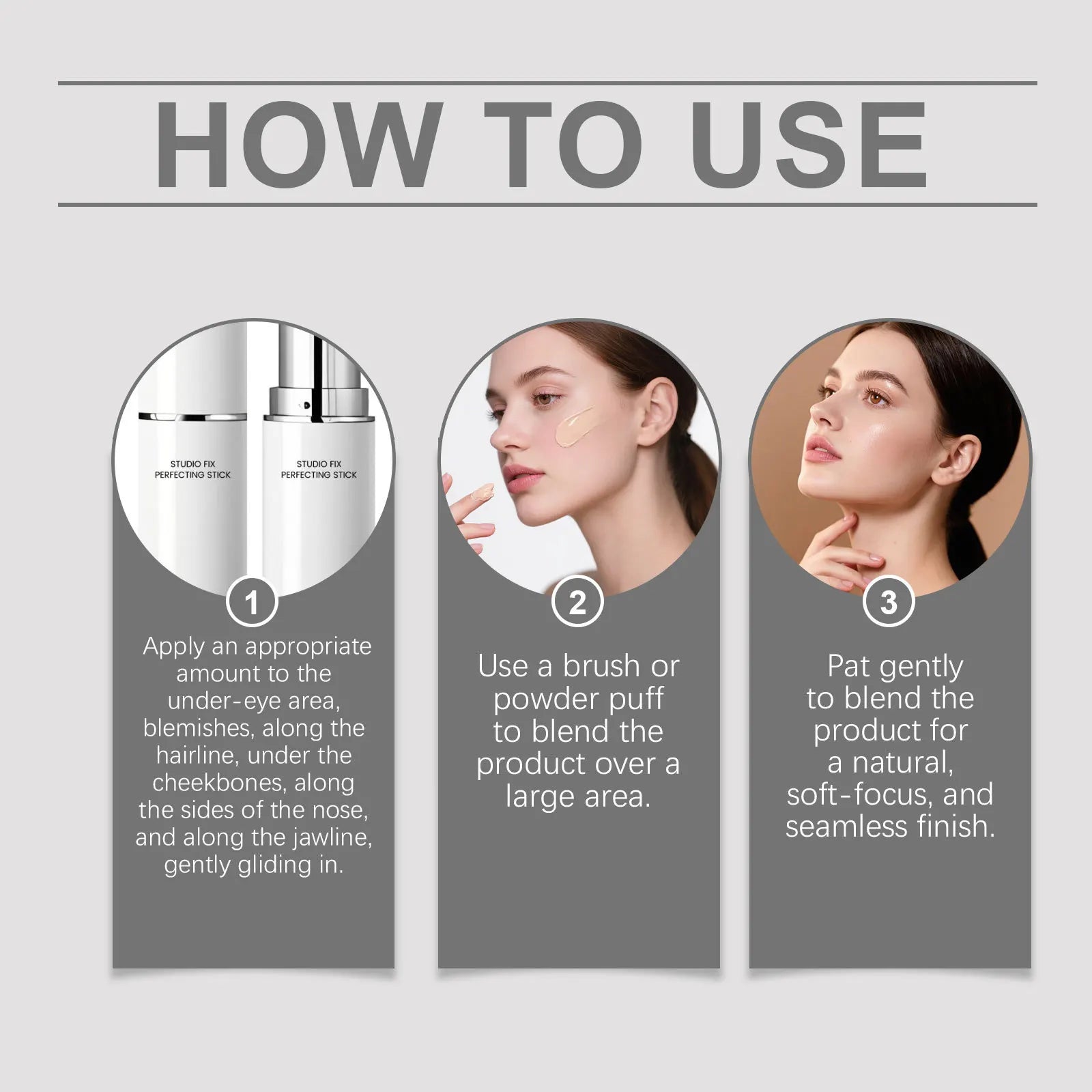 Concealer Foundation Stick Lightweight Long Lasting Waterproof Highlighter Cover Dark Circle Brightening Hydrating Face Makeup Peaceful Pleasures Health and Wellness