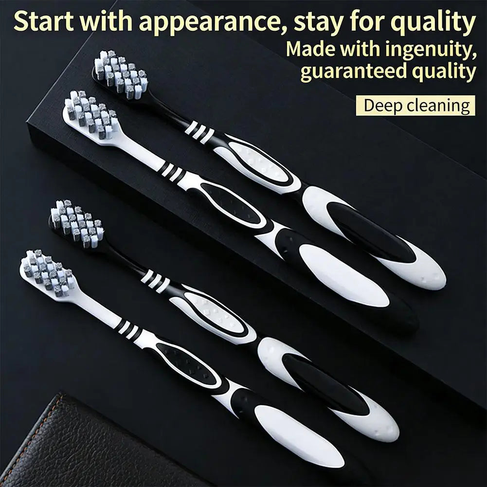 SADOER Hard Bristle Toothbrush 2-Pack – Deep Clean Gift Set