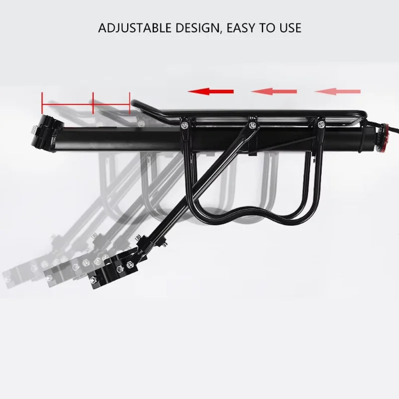 Mountain Bike Carrier With Reflective Plate Riding Equipment Quick Disassembly Aluminum Alloy Bicycle Rear Shelf Bicycle Parts Peaceful Pleasures Health and Wellness