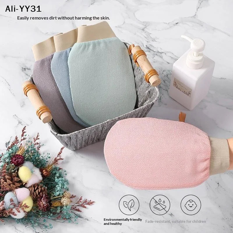 Exfoliating Bath Gloves | Microfiber Scrub Gloves 4-Pack