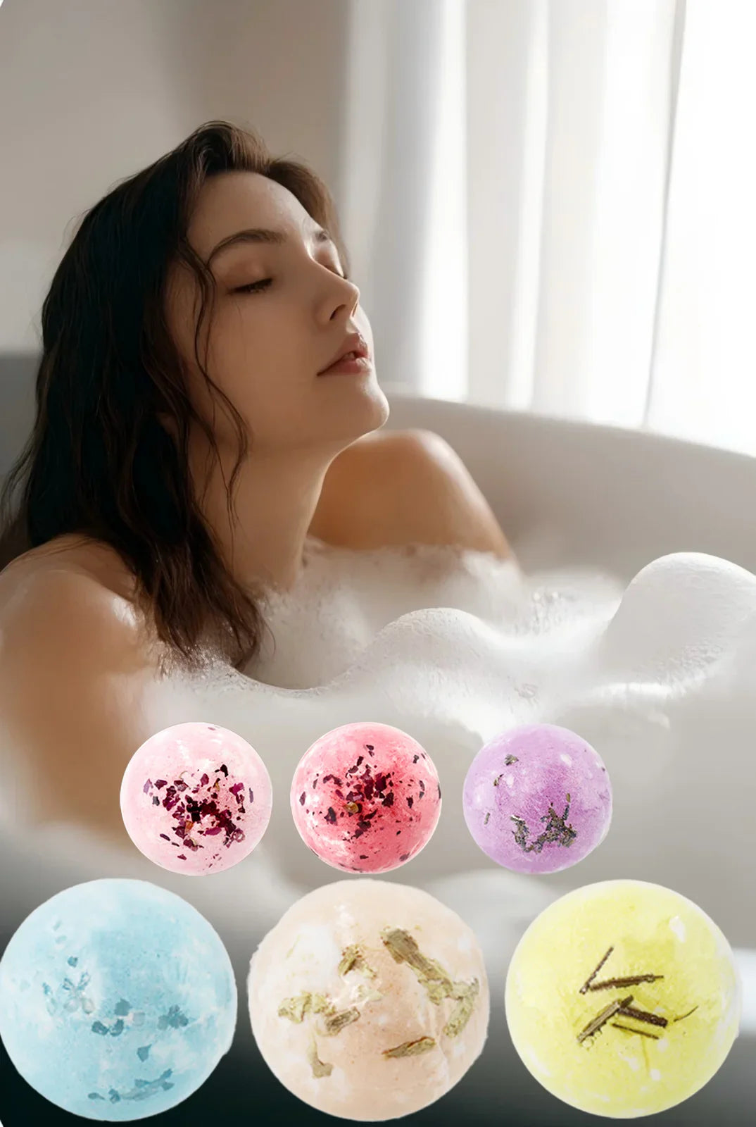 6-Piece Lavender Epsom Salt Bath Set – Women's Spa Gift