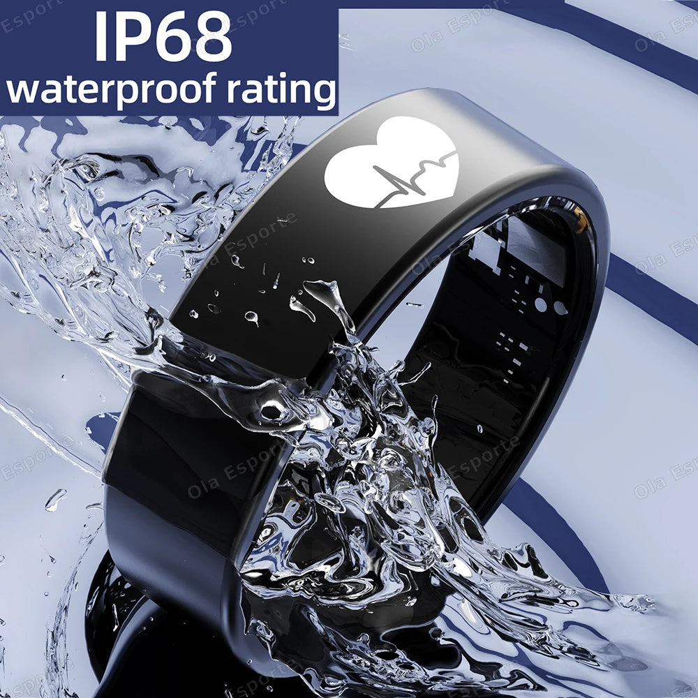 2025 New Smart Ring ECG Detection Blood Pressure,Heart Rate Ring,Body Temperature Monitor Waterproof GPS Tracking Men Women Ring Peaceful Pleasures Health and Wellness