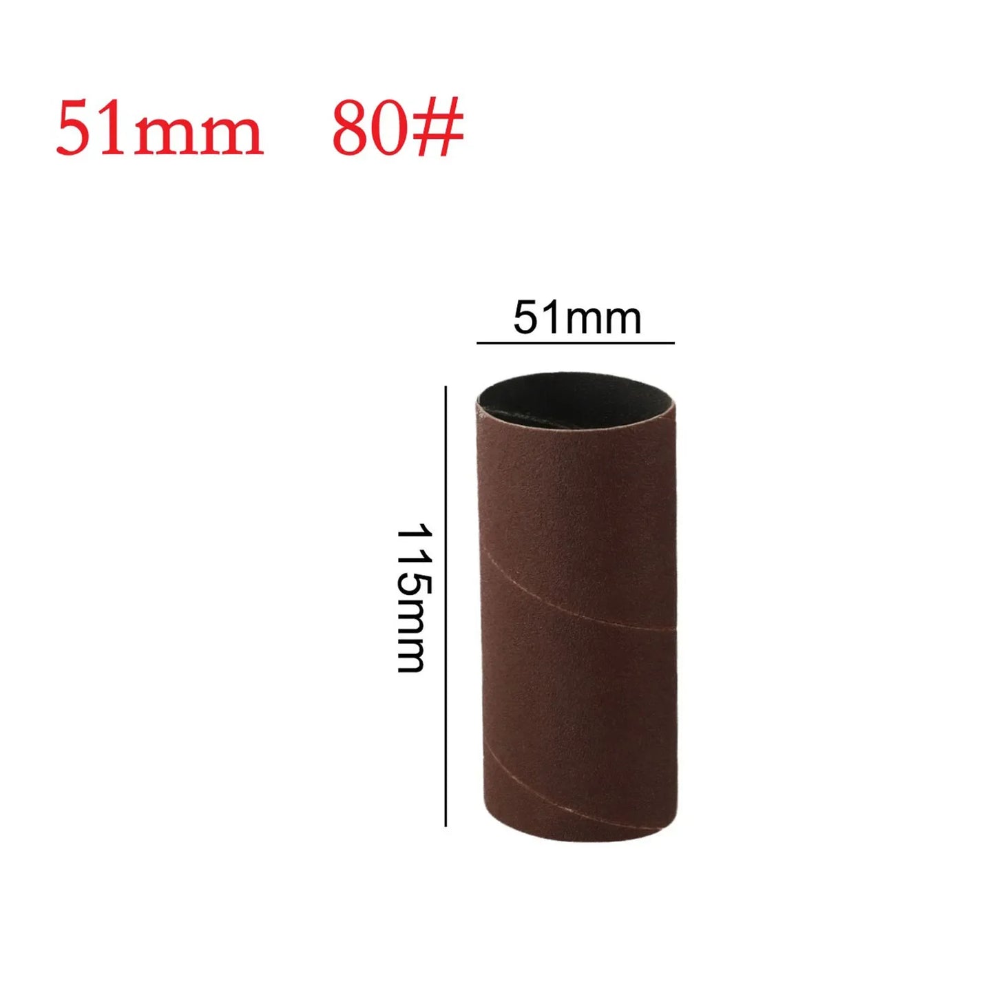 115mm Spindle Sanding Drum Sleeves 80 150 240 Grit | Wood & Metal