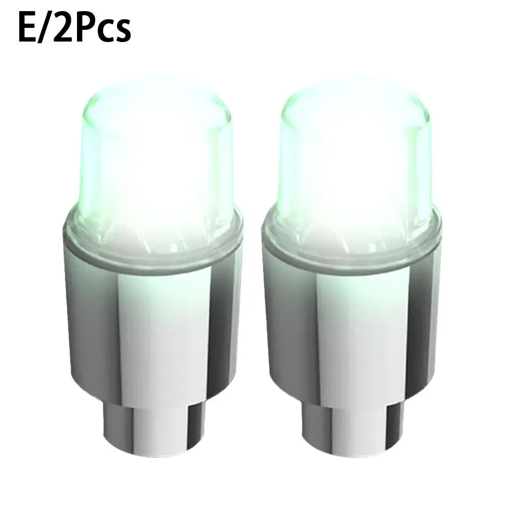 2pcs Motorcycle Bike Wheel Lights Luminous Tire Colorful gas nozzle lamp Universal Led Waterproof Car Accessories Wheel Light Peaceful Pleasures Health and Wellness E
