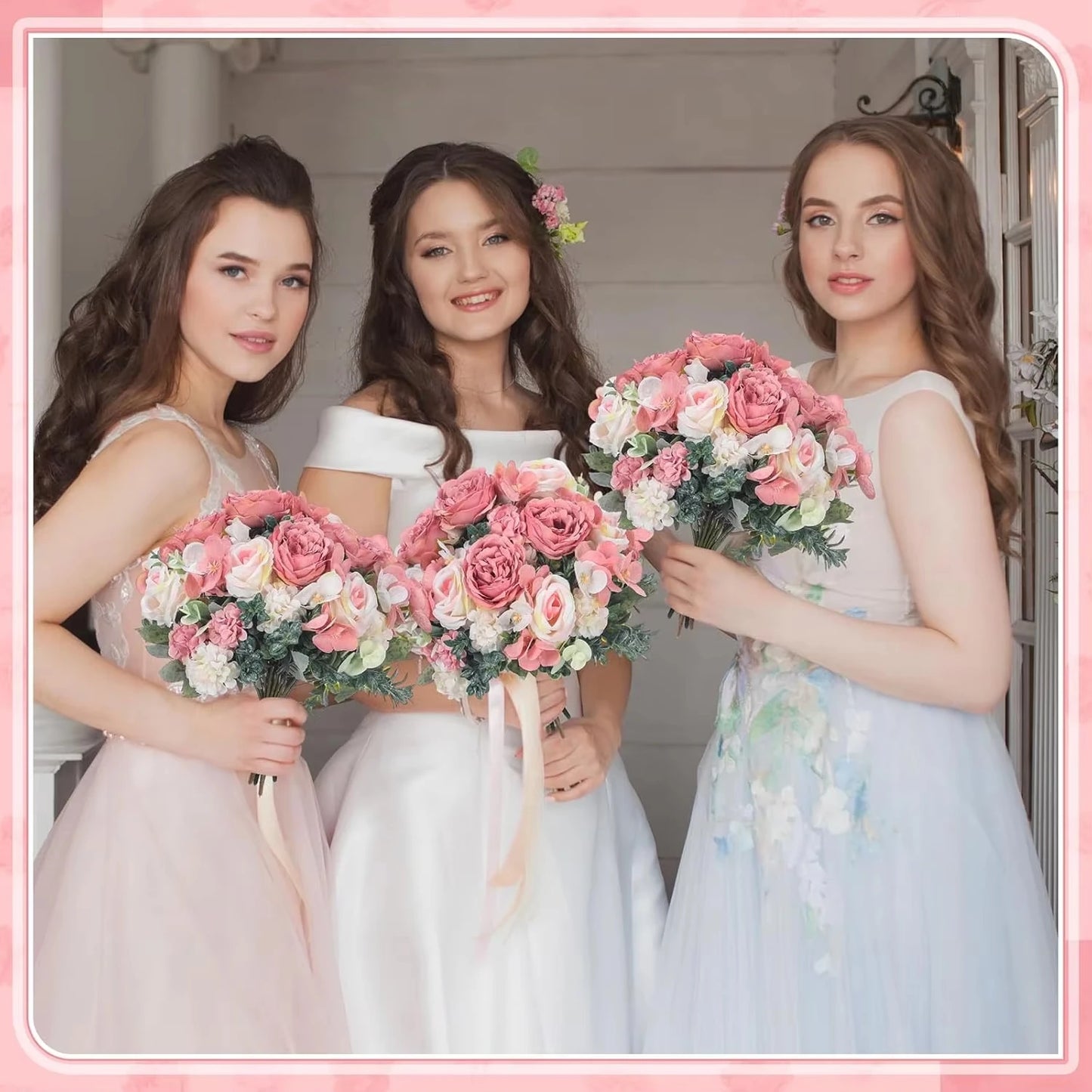 Silk Peony Rose Artificial Flower Balls – Wedding & Party Décor