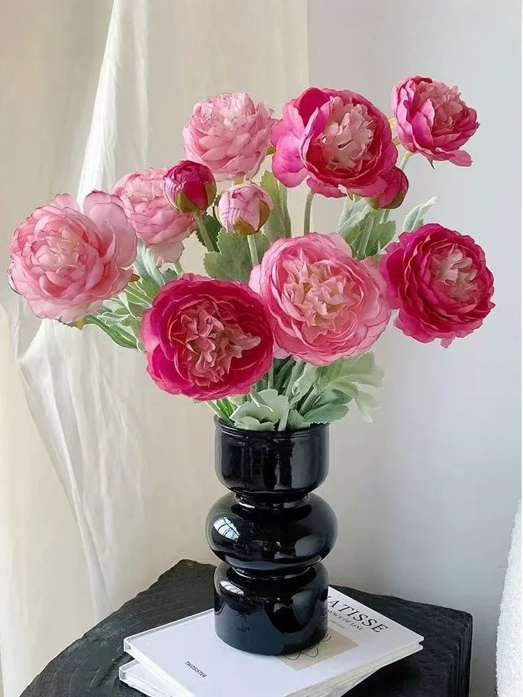 3-Head Artificial Silk Peony Bouquet | Faux Wedding Flowers