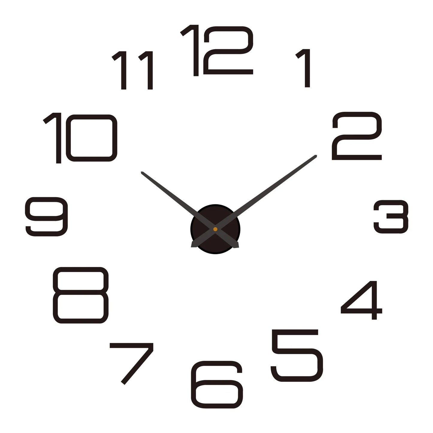 Large 3D DIY Acrylic Wall Clock – Modern Quartz Mirror Sticker Clock for Living Room & Home Décor | 40–130cm