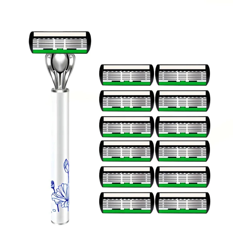 Men's 6-Blade German Steel Safety Razor | Manual Shaver