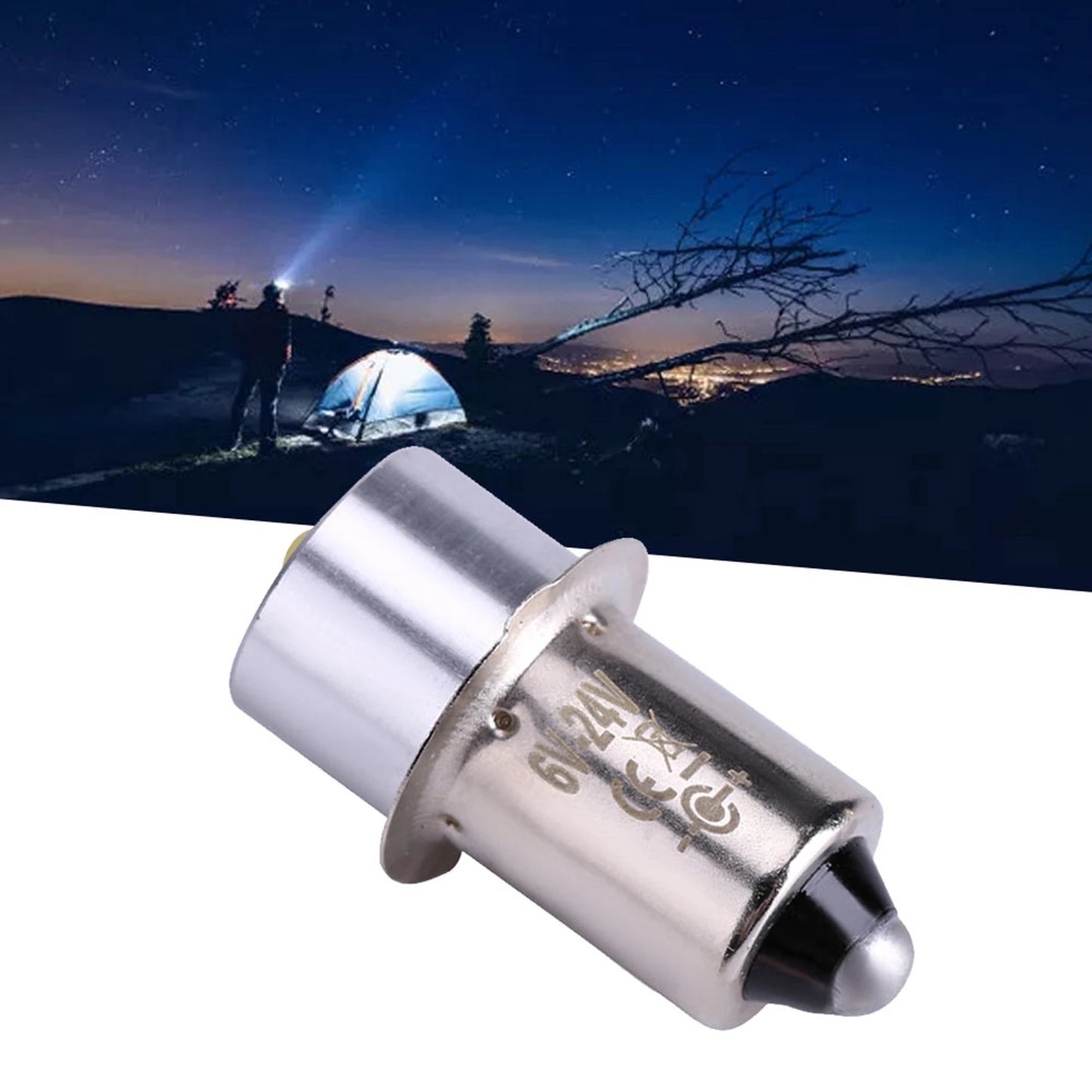 3W 6‑24V P13.5S High Bright LED Emergency Work Light Lamp Flashlight Replacement Bulb Torches Light Bulb Lamp Bulb Peaceful Pleasures Health and Wellness