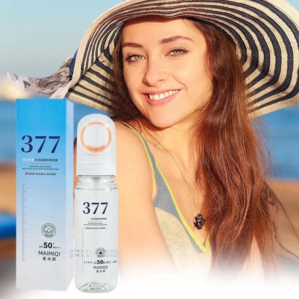 377 Deep Repair Sunscreen Spray SPF50+ for Skin Protection Peaceful Pleasures Health and Wellness
