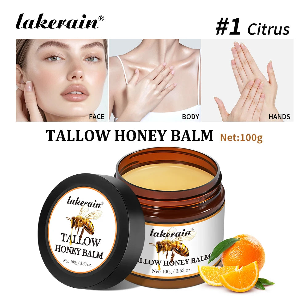 Tallow Honey Balm Specifically For Dryness And Itchiness Skin Moisturizing Beef Tallow Face Cream Body Lotion Face Cream Care Peaceful Pleasures Health and Wellness 01 cutrus