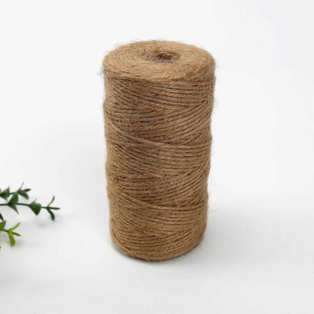 Natural Jute Twine Brown Hemp String for Crafts, Garden & Gifts