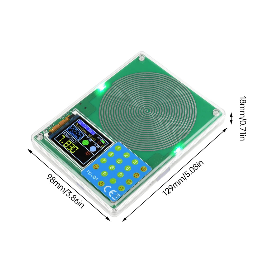 FG300 DDS Schumann Wave Generator 0.001Hz-200KHz Module Sine Square Triangle Sawtooth USB Type C 5V Signal Generator Peaceful Pleasures Health and Wellness
