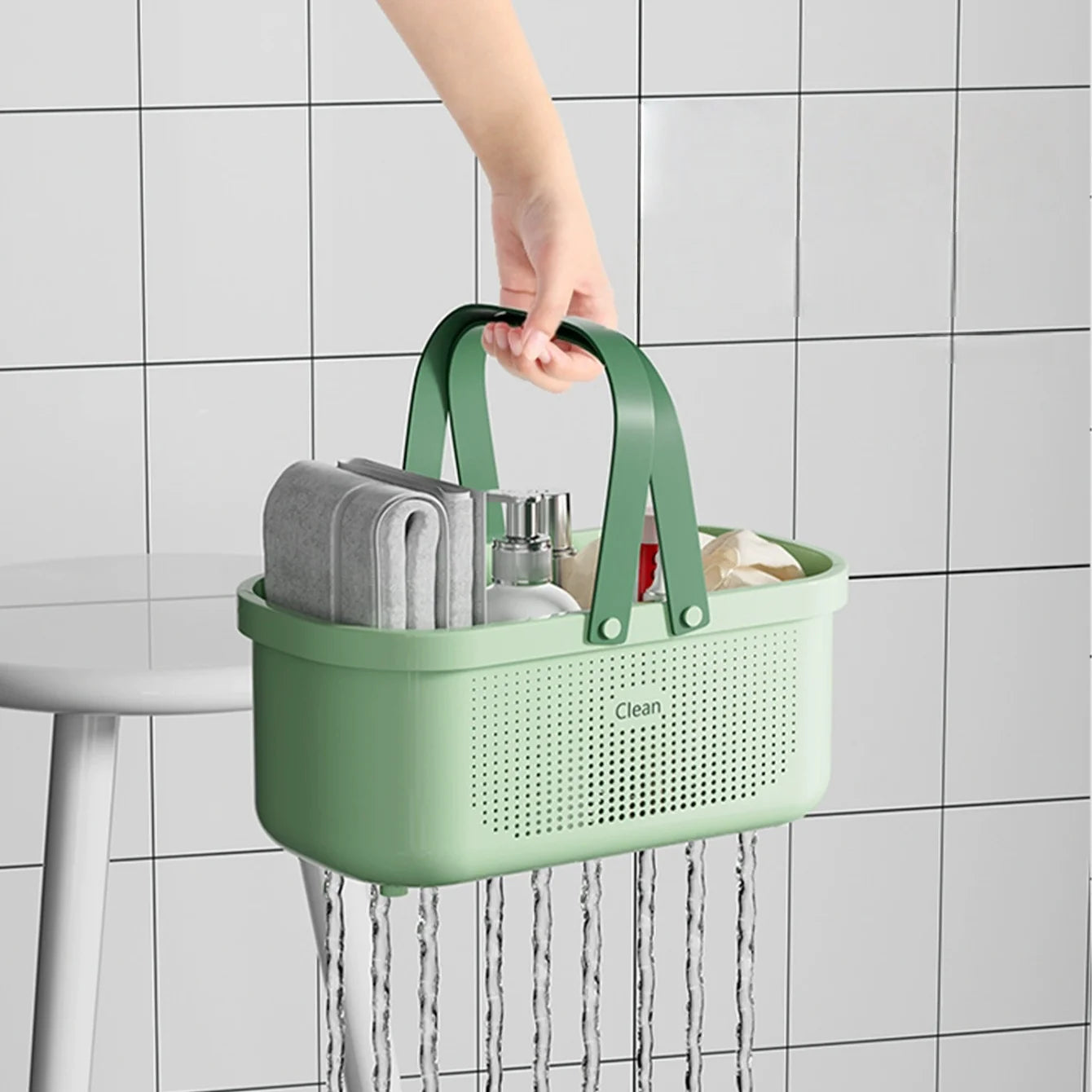Portable Shower Caddy Basket with Handle | Bathroom Organizer Storage Caddy Basket Peaceful Pleasures Health and Wellness