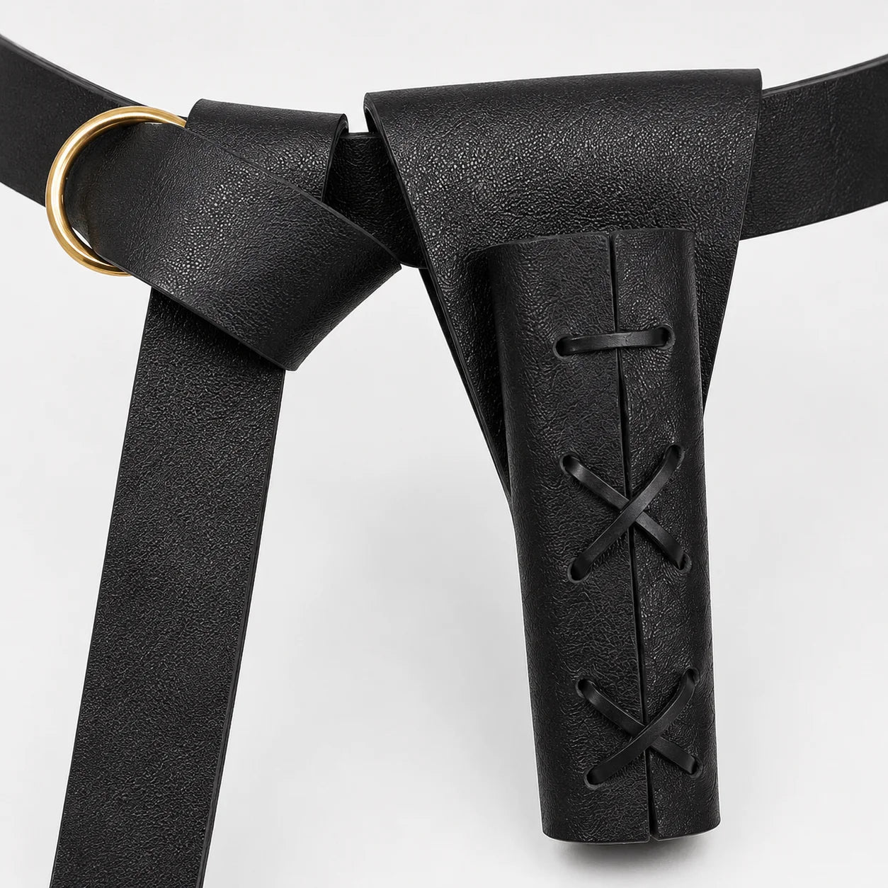 Medieval Leather Belt Sword Sheath Adjustable Waist LARP Cosplay