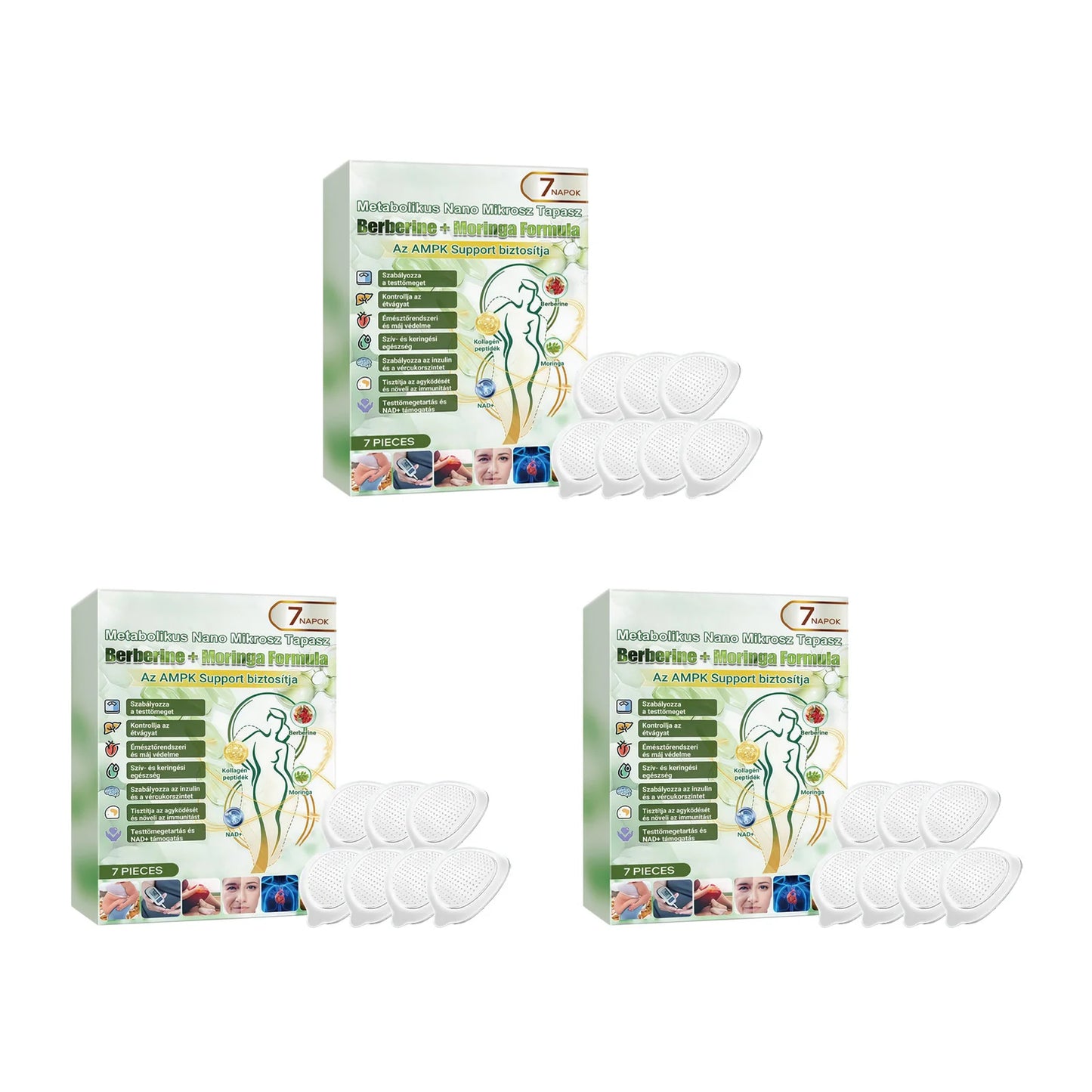 Nano Microneedle Body Firming Patch – Collagen, NAD+ & Peptides Peaceful Pleasures Health and Wellness 21pcs Boxed