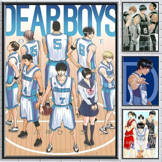 Anime D-Dear Boys HD Poster | Self-Adhesive Waterproof Wall Art Anime Wall Poster Peaceful Pleasures Health and Wellness