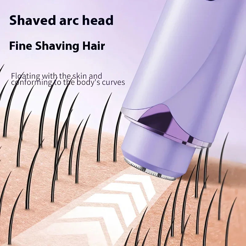 Women's 2-in-1 Electric Razor & Bikini Trimmer Wet/Dry