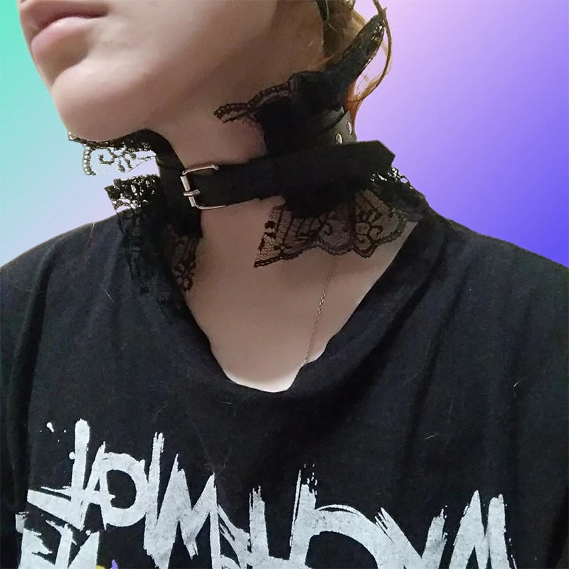 Lace Chockers Necklace Kawaii Lolita Exaggerated Princess Collar