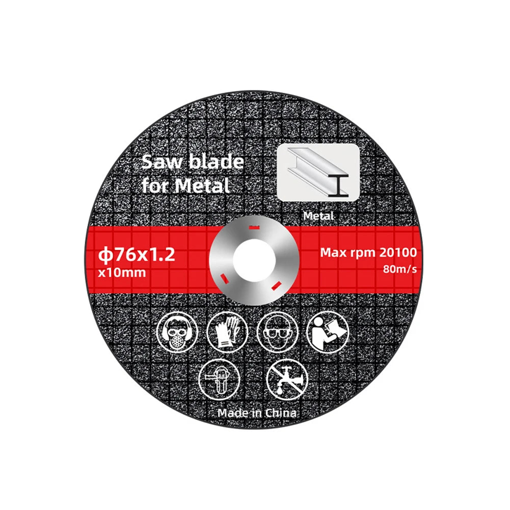 1/10PCS 76mm Metal Cutting Discs High Hardness Electric Cutting Disc Cut Off Circle Wheels Blades Angle Grinder Accessories Peaceful Pleasures Health and Wellness 1pc