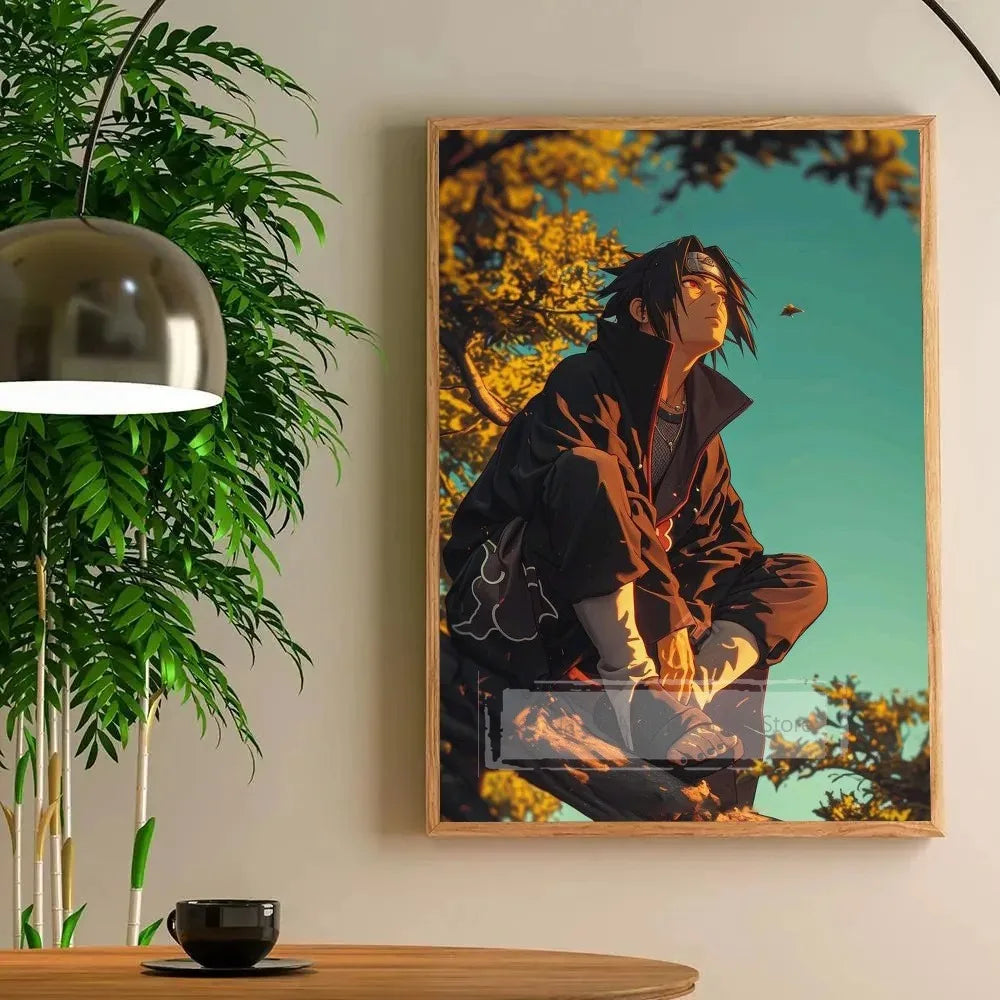 1pc Cool Anime I-Itachi U-Uchiha Anime Poster Paper Print Home Bedroom Entrance Bar Cafe Art Painting Decoration Peaceful Pleasures Health and Wellness K3-131-2 50x70cm